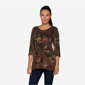 Denim‎ & Co. Women's Top Plus Sz 3X